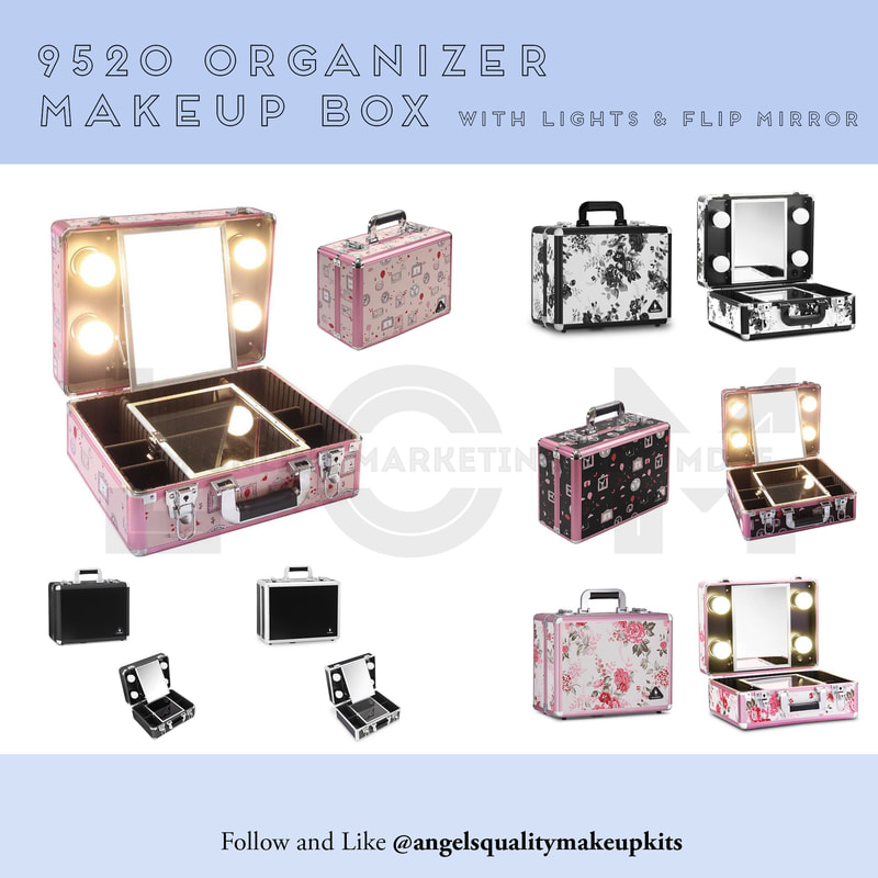 Shop Make Up Kit Organizer Box With Mirror Light online