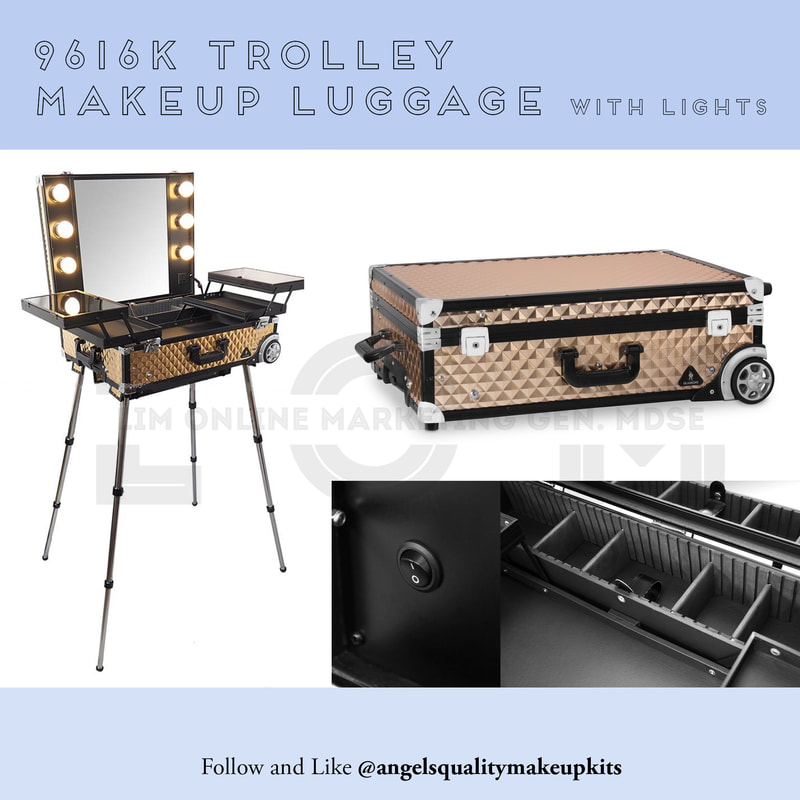 Makeup Kit with Lights, Trolley, Stand - ANGEL'S QUALITY MAKEUP KITS ONLINE  STORE